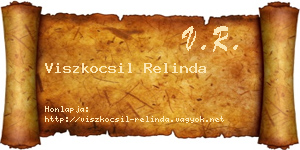 Viszkocsil Relinda névjegykártya